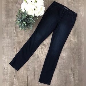 Anthro Level 99 Dark Wash Straight Leg Denim Jeans Size 27